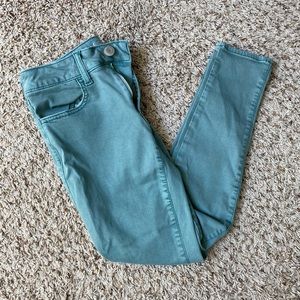 American Eagle | teal jeggings